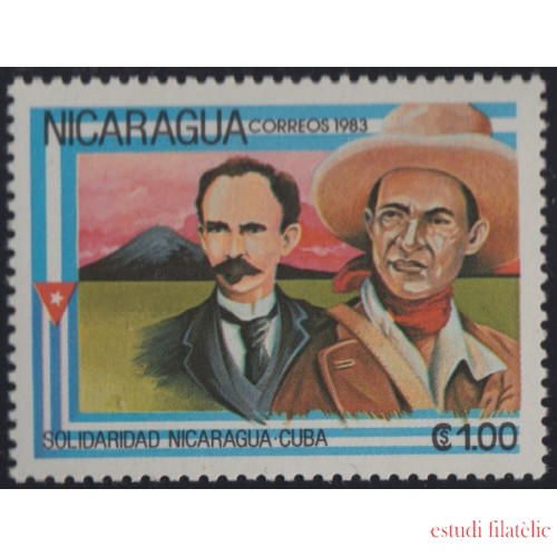 Nicaragua 1311 1983 Solidaridad Nicaragua pueblo cubano MNH
