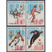 Nicaragua 1315/18 1984 Juegos de Olímpicos de Invierno en Sarajevo MNH