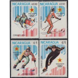 Nicaragua 1315/18 1984 Juegos de Olímpicos de Invierno en Sarajevo MNH Nicaragua 1315/18 1984 Juegos de Olímpicos de Invierno en Sarajevo MNH