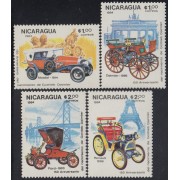 Nicaragua 1338/41 1984 Nicaragua 1334/37 1984 150º Aniversario del nacimiento de Gottlieb Daimler Coches Viejos MNH