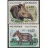 Nicaragua 1355/56 1984 Fauna protegida Tapir MNH