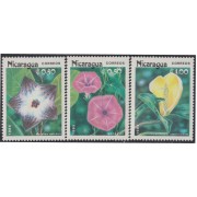 Nicaragua 1365/67 1985 Flores locales Flowers MNH