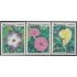 Nicaragua 1365/67 1985 Flores locales Flowers MNH