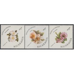 Nicaragua 1404/06 1986 Rosas salvajes Flores Flowers MNH Nicaragua 1404/06 1986 Rosas salvajes Flores Flowers MNH