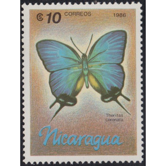 Nicaragua 1432 1986 Fauna Mariposas butterfly MNH Nicaragua 1432 1986 Fauna Mariposas butterfly MNH