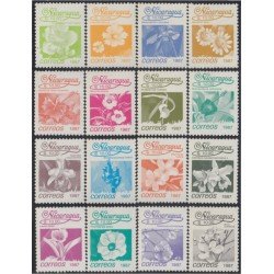 Nicaragua 1435/50 1987 Flores Flowers MNH Nicaragua 1435/50 1987 Flores Flowers MNH