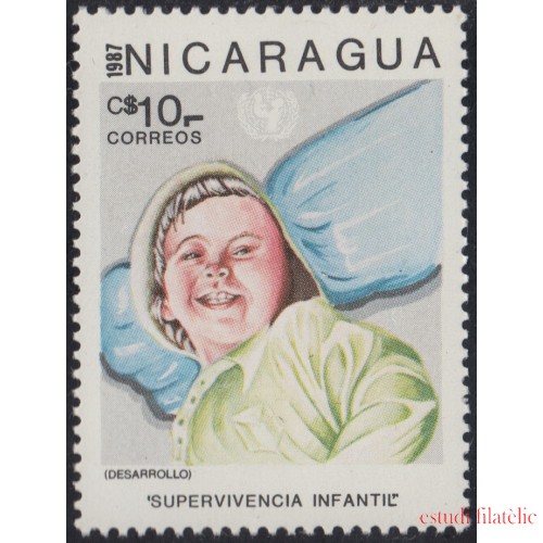 Nicaragua 1463 1987 Campaña por la supervivencia del infante MNH