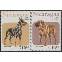 Nicaragua 1470/71 1987 Perros de raza MNH Nicaragua 1470/71 1987 Perros de raza MNH