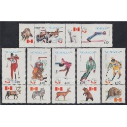Nicaragua 1486/92 1988 Juegos olímpicos de Invierno Patinaje MNH Nicaragua 1486/92 1988 Juegos olímpicos de Invierno Patinaje MNH