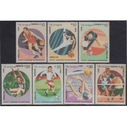 Nicaragua 1493/99 1988 Juegos Olímpicos de Verano MNH Nicaragua 1493/99 1988 Juegos Olímpicos de Verano MNH