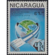 Nicaragua 1500 1988 10º Aniversario de la Unión de periodistas nicaragüenses MNH
