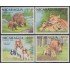 Nicaragua 1504/07 1988 Animales y sus crías MNH