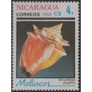 Nicaragua 1509 1988 Mariscos Moluscos MNH