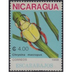 Nicaragua 1512 1988 Fauna Insectos Escarabajo MNH Nicaragua 1512 1988 Fauna Insectos Escarabajo MNH