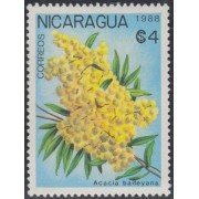 Nicaragua 1513 1988 Flora Flor indígena Flower MNH