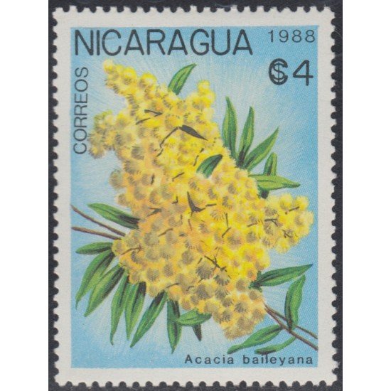 Nicaragua 1513 1988 Flora Flor indígena Flower MNH Nicaragua 1513 1988 Flora Flor indígena Flower MNH
