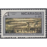 Nicaragua 1515 1989 Bicentenario de la Revolución Francesa MNH