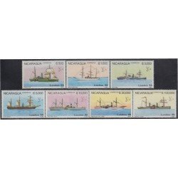 Nicaragua 1516/22 1990 London 90 Exposición Filatélica Mundial Barcos a vapor MNH Nicaragua 1516/22 1990 London 90 Exposición Filatélica Mundial Barcos a vapor MNH
