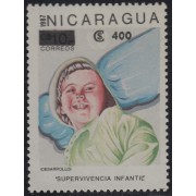 Nicaragua 1543A 1990 Campaña por la supervivencia del infante nuevo valor MNH