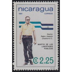 Nicaragua 1581 1991 Homenaje a Pedro Joaquín Chamorro MNH Nicaragua 1581 1991 Homenaje a Pedro Joaquín Chamorro MNH