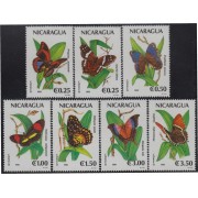 Nicaragua 1582/88 1991 Fauna Mariposas Butterflys MNH