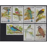 Nicaragua 1624/30 1991 Fauna Pájaros Birds MNH