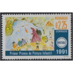Nicaragua 1638 1991 Primer premio de pintura Infantil MNH Nicaragua 1638 1991 Primer premio de pintura Infantil MNH