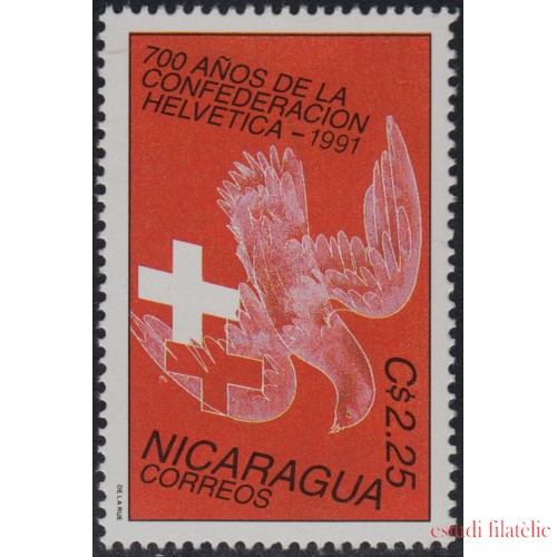 Nicaragua 1648 1991 700 Aniversario Confederación Suiza MNH