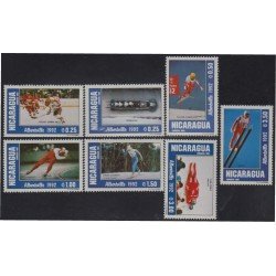 Nicaragua 1649/55 1991 Juegos Olímpicos de Invierno Francia MNH Nicaragua 1649/55 1991 Juegos Olímpicos de Invierno Francia MNH