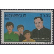 Nicaragua 1663 1992 Homenaje al Padre R.M Fabretto MNH
