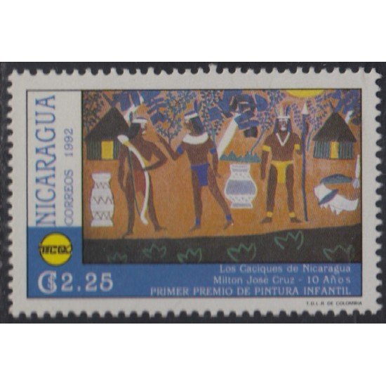 Nicaragua 1694 1992 Primer premio de pintura Infantil MNH Nicaragua 1694 1992 Primer premio de pintura Infantil MNH