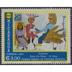 Nicaragua 1706A 1993 Primer premio de pintura Infantil MNH Nicaragua 1706A 1993 Primer premio de pintura Infantil MNH