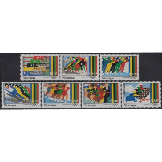Nicaragua 1708/14 1993 Juegos olímpicos de Invierno Patinaje MNH Nicaragua 1708/14 1993 Juegos olímpicos de Invierno Patinaje MNH