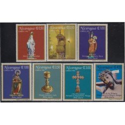 Nicaragua 1744 AA-GG 1993 Arte sagrado MNH Nicaragua 1744 AA-GG 1993 Arte sagrado MNH