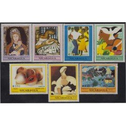 Nicaragua 1744 A-G 1993 Pinturas nicaragüenses contemporáneas MNH Nicaragua 1744 A-G 1993 Pinturas nicaragüenses contemporáneas MNH