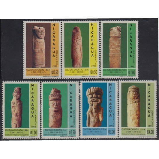 Nicaragua 1744 H-P 1993 Cultura Chontal Estatuas Indígenas MNH Nicaragua 1744 H-P 1993 Cultura Chontal Estatuas Indígenas MNH