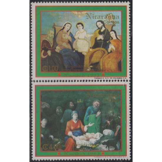 Nicaragua 1744 XY 1993 Navidad Chritsmas MNH Nicaragua 1744 XY 1993 Navidad Chritsmas MNH