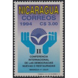 Nicaragua 1821 1994 11º Conferencia mundial de las Democracias nuevas o restauradas MNH Nicaragua 1821 1994 11º Conferencia mundial de las Democracias nuevas o restauradas MNH