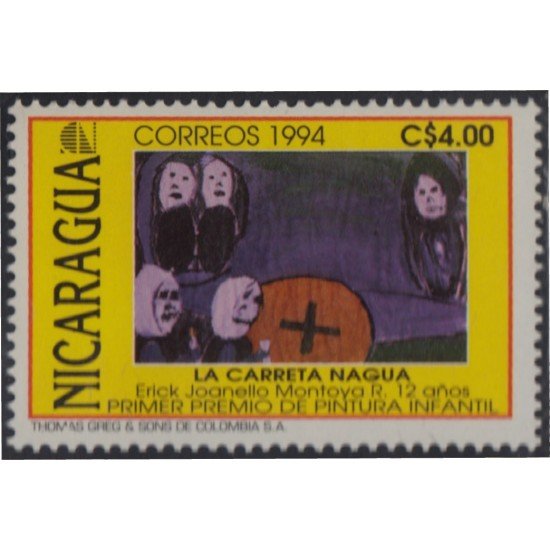 Nicaragua 1852 1994 Primer premio de pintura Infantil MNH Nicaragua 1852 1994 Primer premio de pintura Infantil MNH