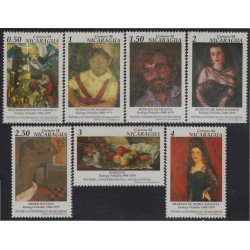 Nicaragua 1877/82 1994 Pinturas nicaragüenses contemporáneas obras de Rodrigo Peñalba MNH Nicaragua 1877/82 1994 Pinturas nicaragüenses contemporáneas obras de Rodrigo Peñalba MNH