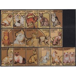 Nicaragua 1895/10 1994 Gatos Cats MNH Nicaragua 1895/10 1994 Gatos Cats MNH