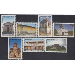 Nicaragua 1922/28 1994 Monumentos históricos de Nicaragua Castillo Parroquias convento MNH Nicaragua 1922/28 1994 Monumentos históricos de Nicaragua Castillo Parroquias convento MNH