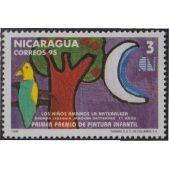 Nicaragua 2015 1995 Primer premio de pintura Infantil MNH Nicaragua 2015 1995 Primer premio de pintura Infantil MNH