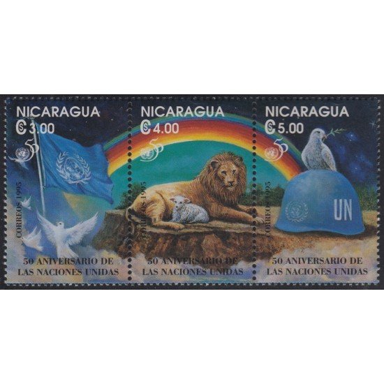Nicaragua 2016/18 1995 50º Aniversario de las Naciones Unidas MNH