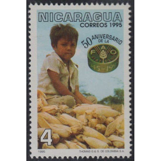 Nicaragua 2019 1995 50º Aniversario de la FAO MNH Nicaragua 2019 1995 50º Aniversario de la FAO MNH