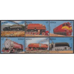 Nicaragua 2075/80 1995 Locomotoras del mundo MNH Nicaragua 2075/80 1995 Locomotoras del mundo MNH