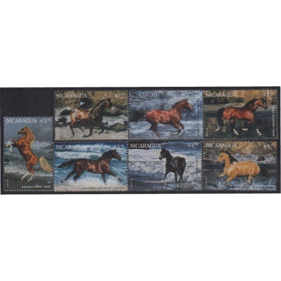 Nicaragua 2178/84 1996 Caballos Horses MNH Nicaragua 2178/84 1996 Caballos Horses MNH