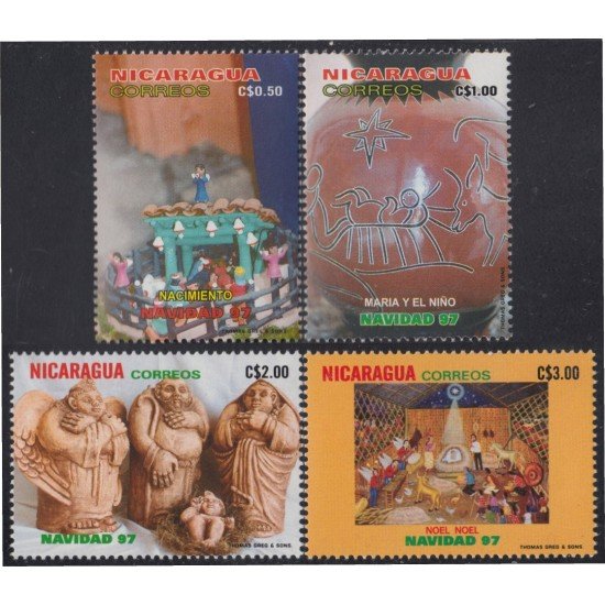 Nicaragua 2249D/G 1997 Navidad Chritsmas MNH Nicaragua 2249D/G 1997 Navidad Chritsmas MNH