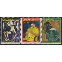 Nicaragua 2261/63 1998 Arte Moderno Obras de Rodrigo Peñalba MNH Nicaragua 2261/63 1998 Arte Moderno Obras de Rodrigo Peñalba MNH