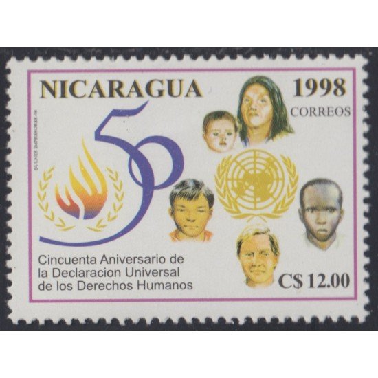 Nicaragua 2268 1998 50 Años de la declaración Universal de Derechos Humanos del Hombre MNH Nicaragua 2268 1998 50 Años de la declaración Universal de Derechos Humanos del Hombre MNH